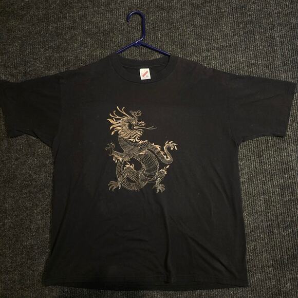 Jerzees Other - vintage early 90s Single Stitch Dragon tee